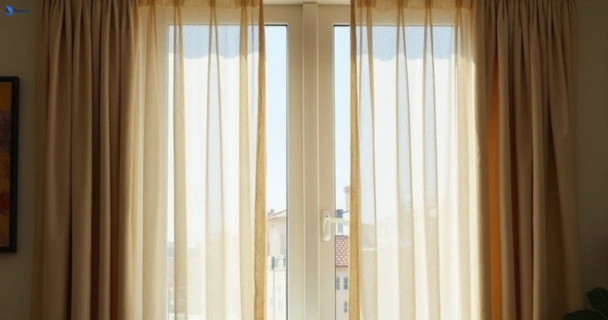 Dusty and dull curtains in upper-brookfield before steam cleaning